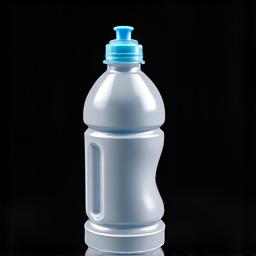 RideGear Pro Flow 750ml, a clear cycling water bottle in a bottle cage.